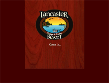 Tablet Screenshot of lancasterresort.com